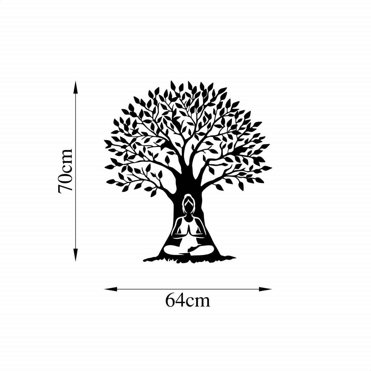 Poze Accesoriu decorativ de perete metalic Yoga 4