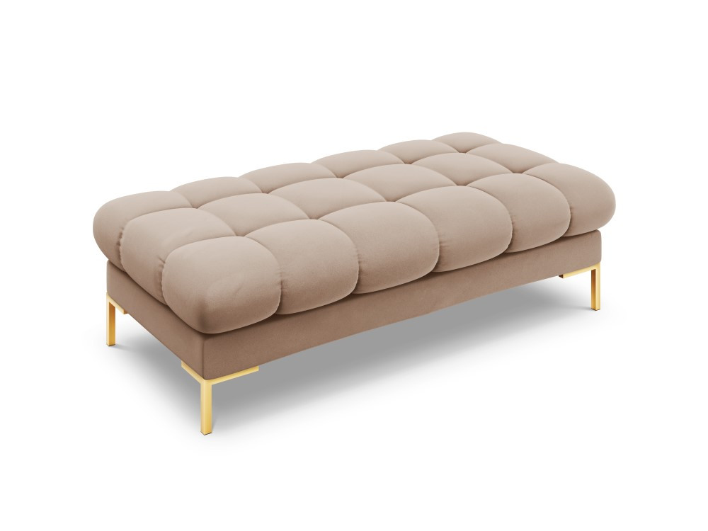 Poze Banca Bali velvet/picioare gold – L133 x l62 x h41