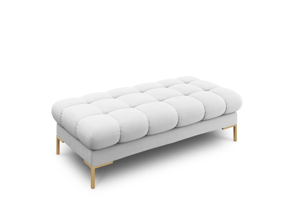 Poze Banca tapitata Bali stofa/picioare gold – L133 x l62 x h41