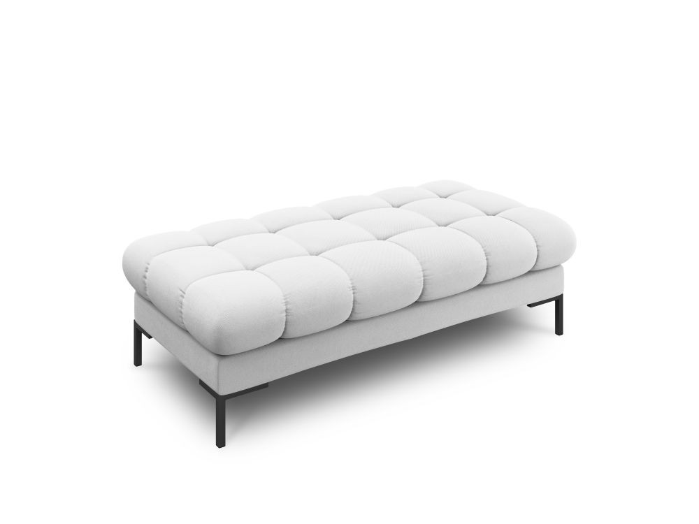 Poze Banca tapitata Bali stofa/picioare negre – L133 x l62 x h41