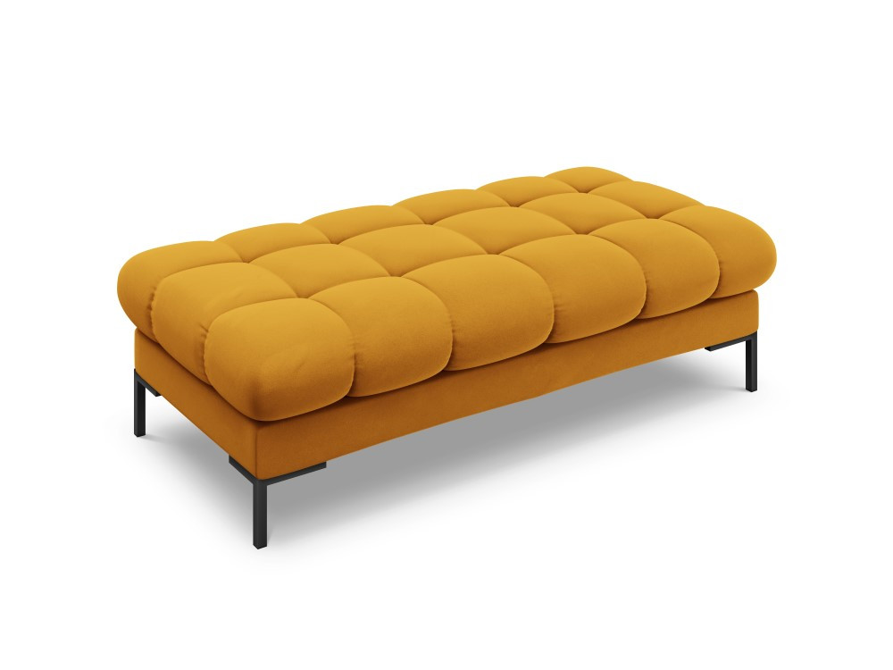 Poze Banca tapitata Bali velvet/picioare negre – L133 x l62 x h41