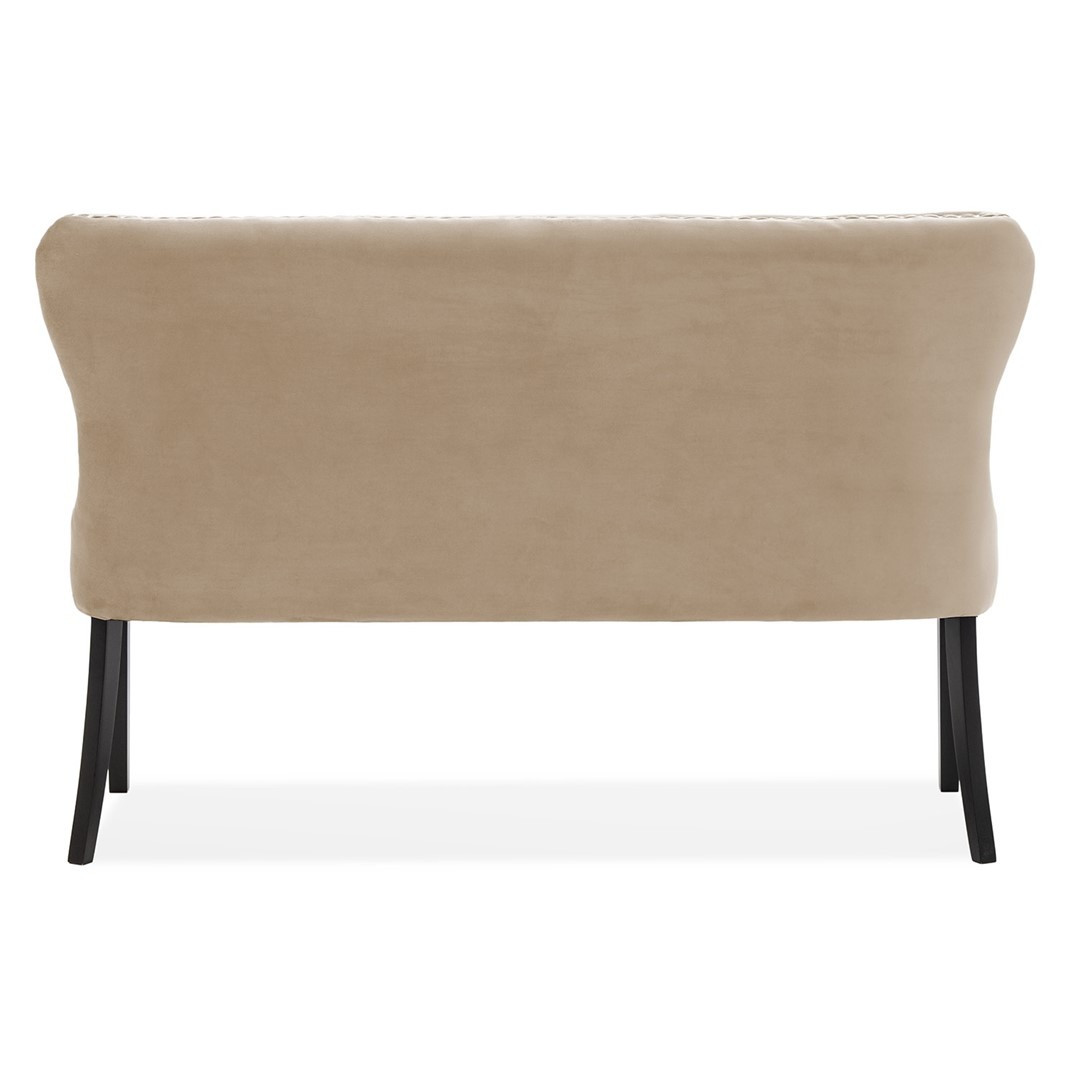 Poze Bancuta tapitata Madame bej – H99 cm