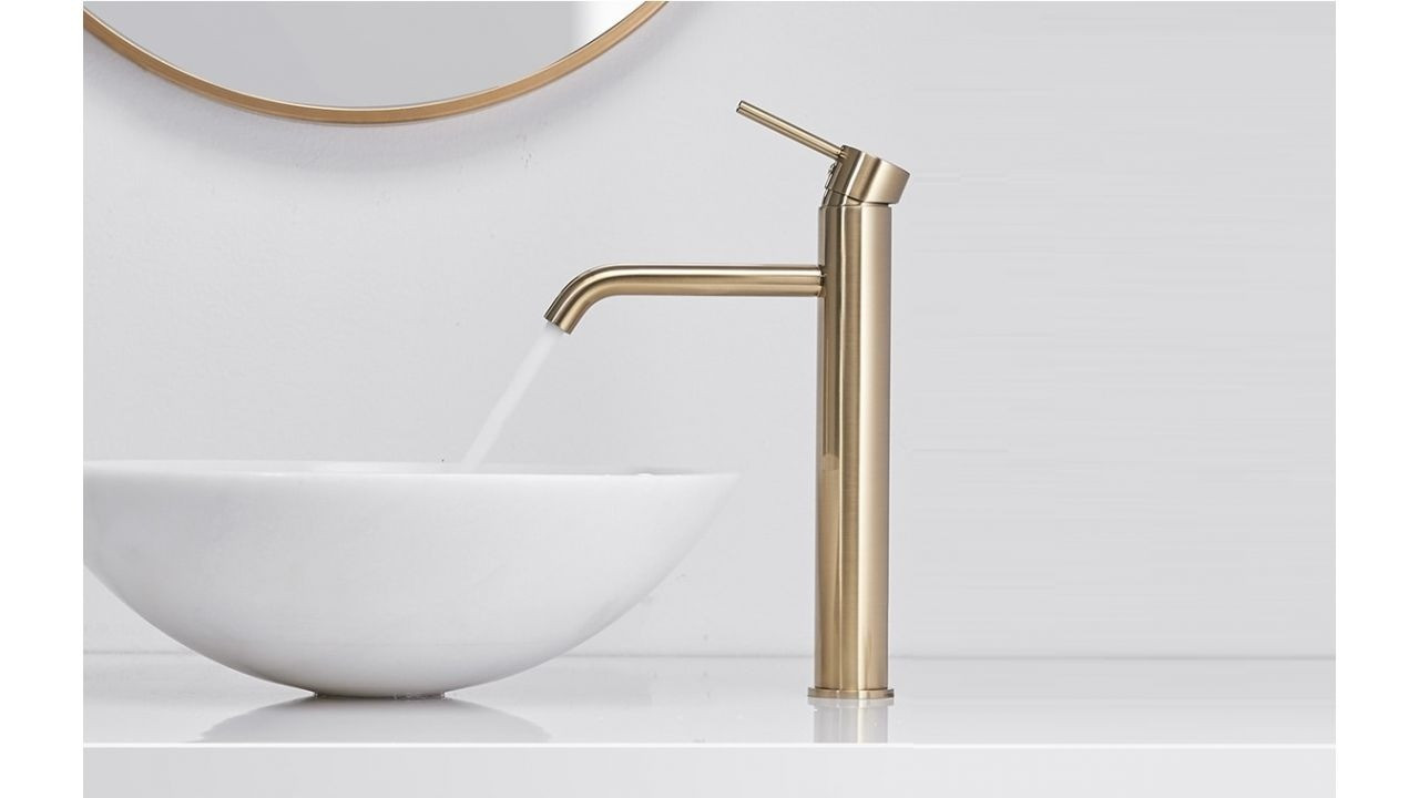 Poze Baterie Lungo Gold lucios înaltă – H 28 cm