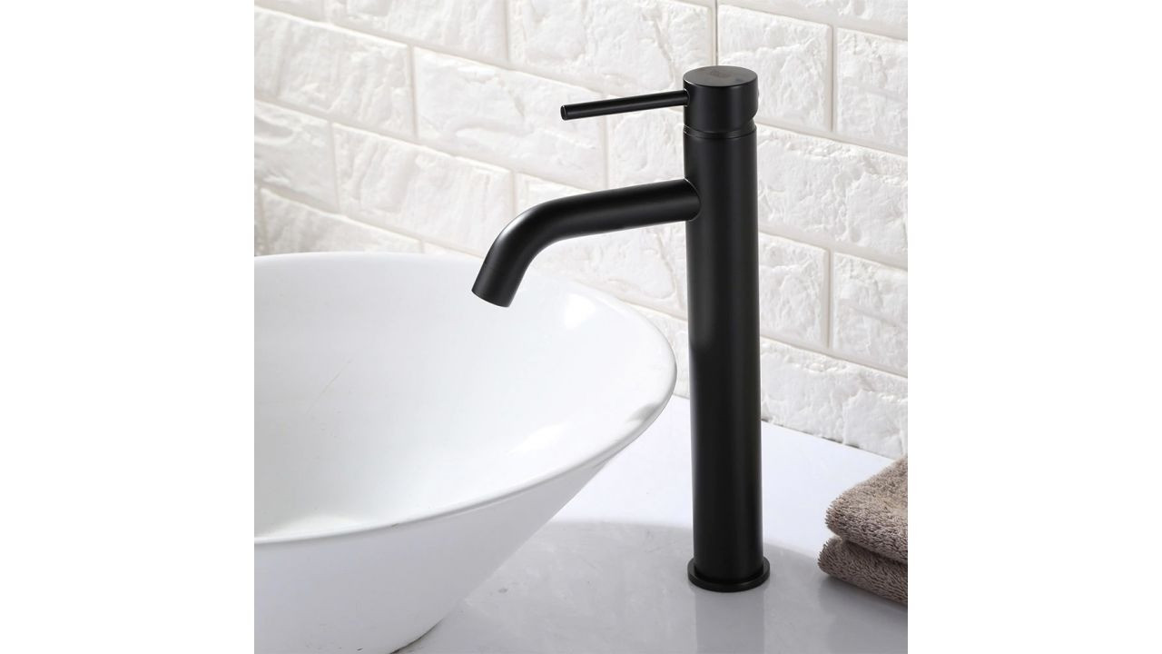 Poze Baterie Lungo înaltă negru mat - H 28 cm