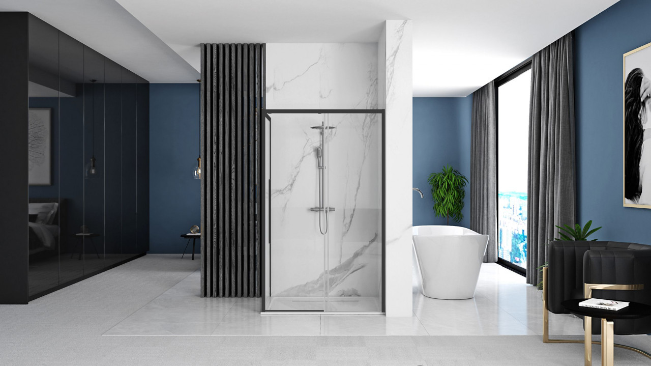 Poze Cabina dus Solar negru - 90x120 cm