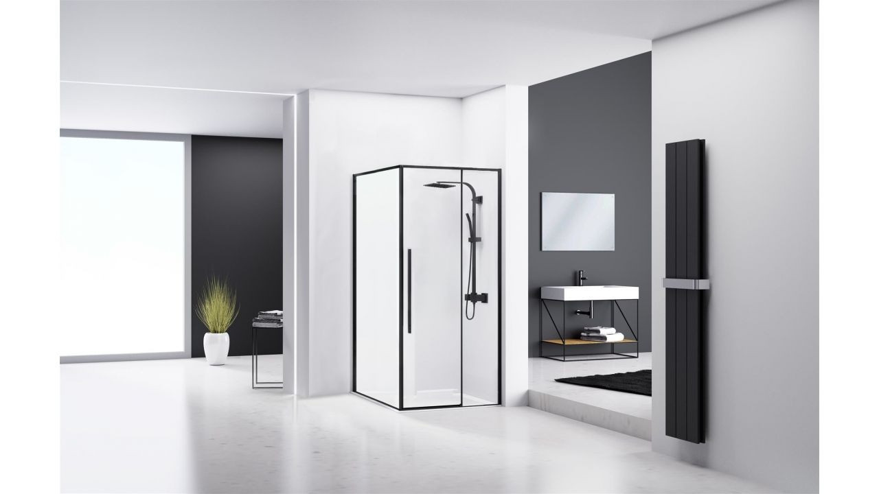 Poze Cabina dus Solar negru - 90x90 cm