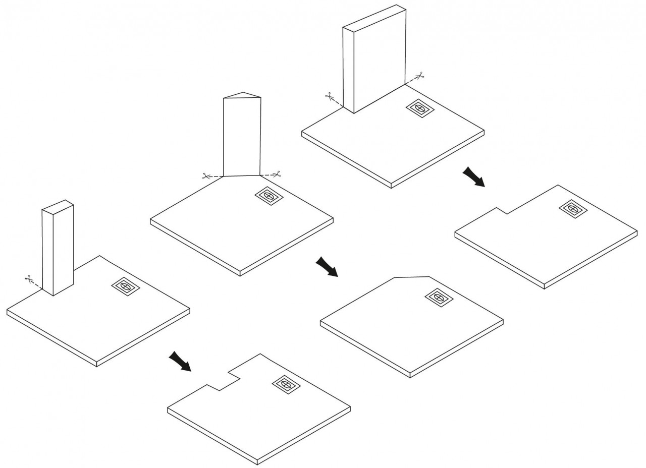 Poze Cadita pentru dus Magnum alba 120x80