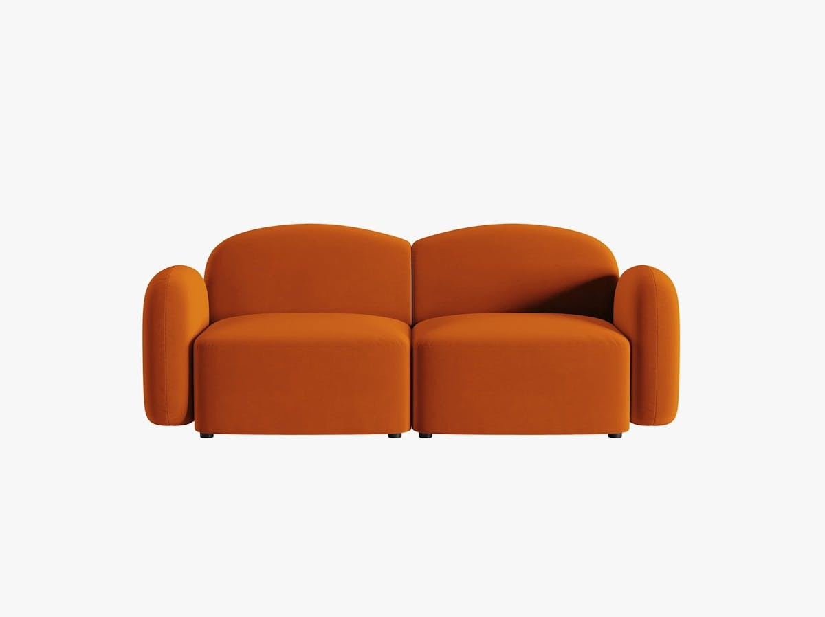 Poze Canapea 2 locuri Blair catifea L194 cm