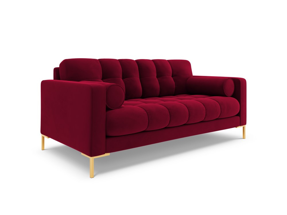 Poze Canapea Bali 2 locuri velvet/picioare gold – L152 x l92 x h75