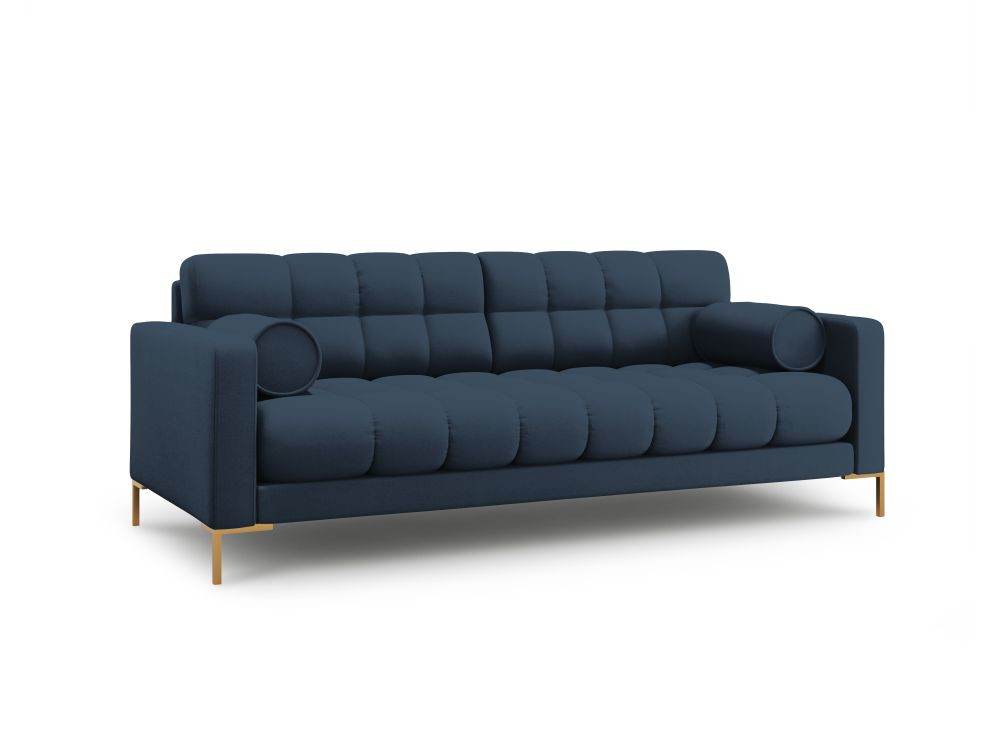 Poze Canapea Bali 3 locuri stofa/picioare gold – L177 x l92 x h75