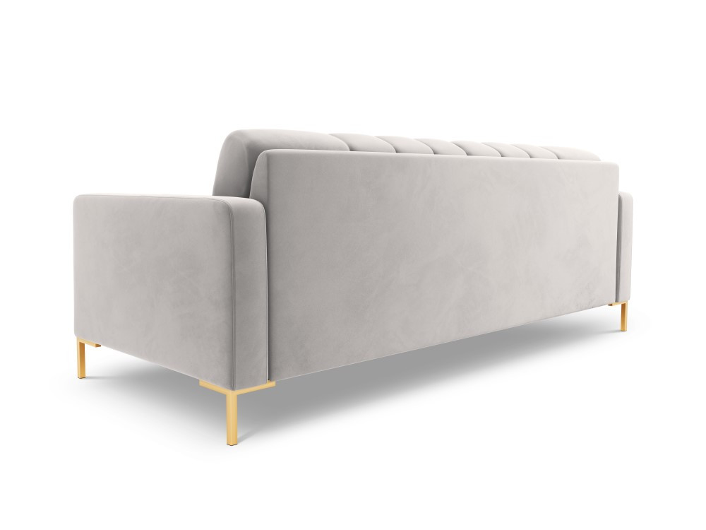 Poze Canapea Bali 3 locuri velvet/picioare gold – L177 x l92 x h75