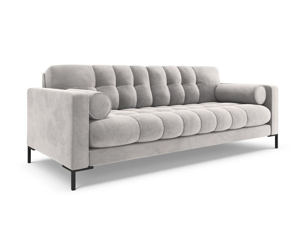 Poze Canapea Bali 3 locuri velvet/picioare negre – L177 x l92 x h75