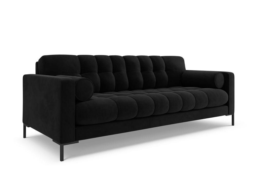 Poze Canapea Bali 3 locuri velvet/picioare negre – L177 x l92 x h75