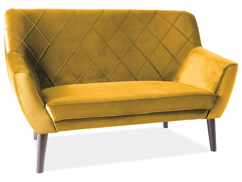 Canapea catifea kier 2 curry blu68/wenge