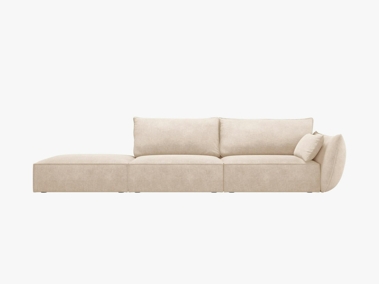 Poze Canapea deschisa 4 locuri Kaelle chenille L264 cm