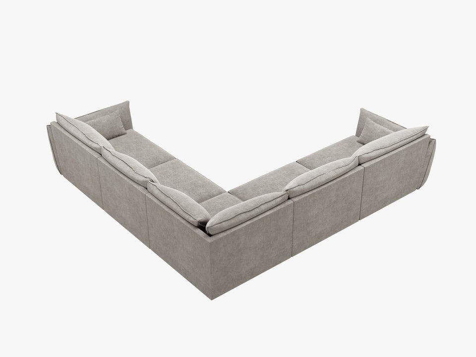 Poze Coltar 7 locuri Kaelle chenille L286 cm