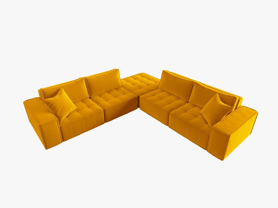 Poze Coltar 7 locuri Mike catifea L276 cm