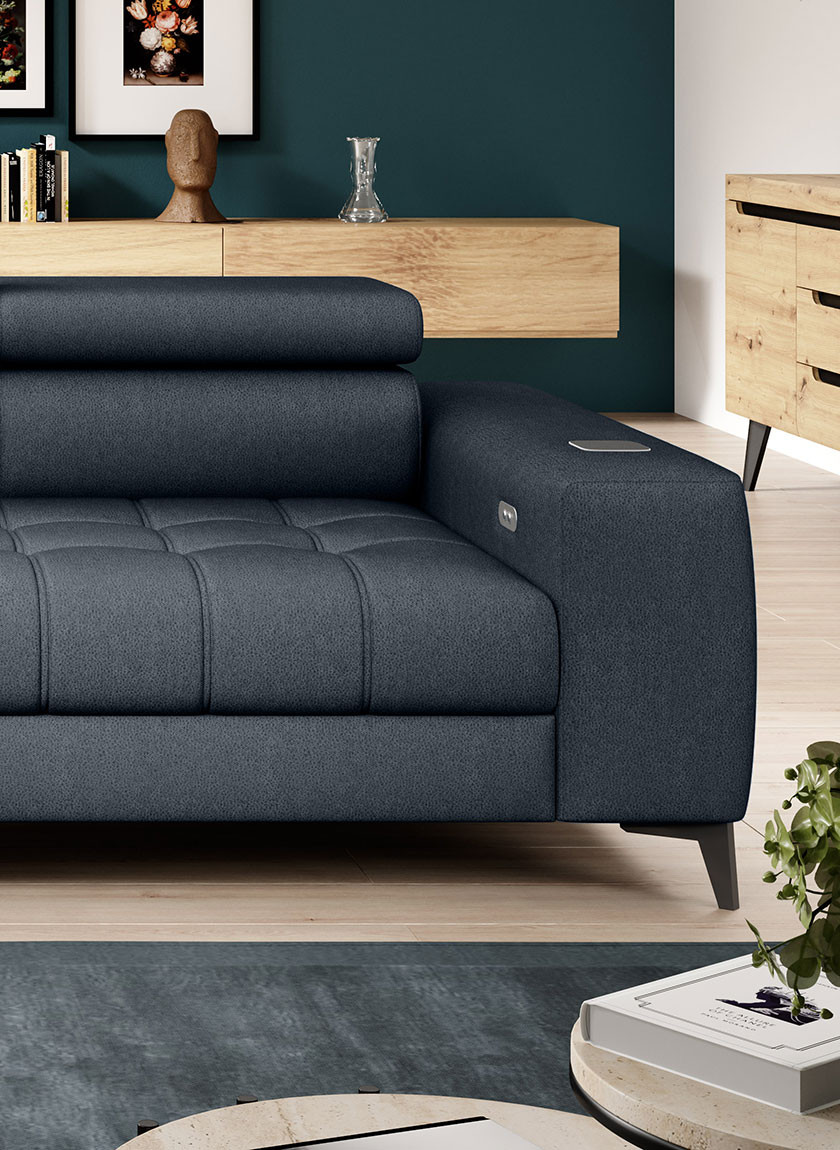 Poze Coltar cu reglaj electric Baggio - L280 x l196 x h100 cm