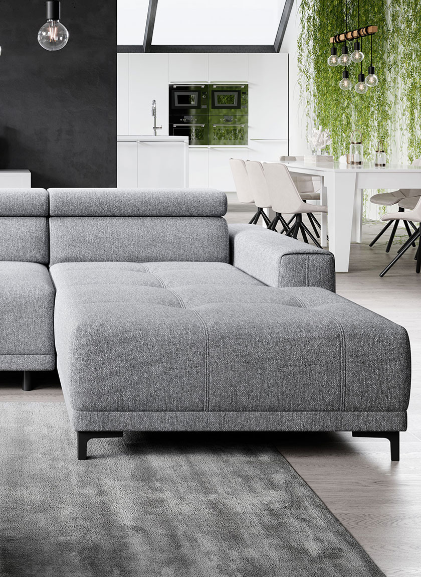 Poze Coltar cu reglaj electric Hugo mini – L276 x l177 x h96 cm