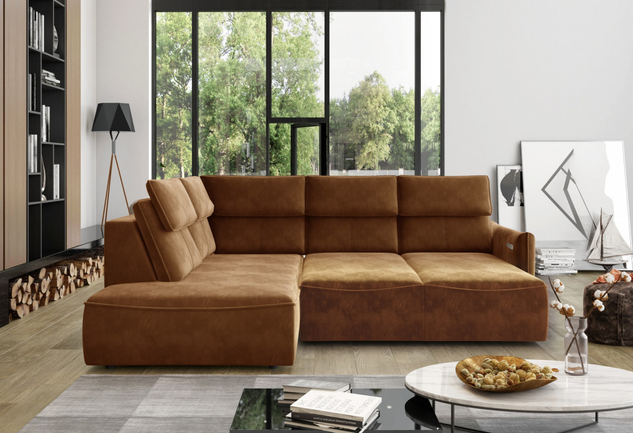 Poze Coltar cu reglaj electric Mango L - L257 x l223 x h97 cm
