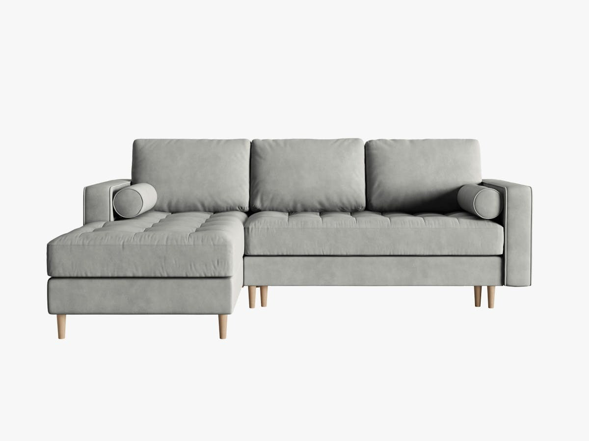 Poze Coltar extensibil 5 locuri Gobi catifea L240 cm