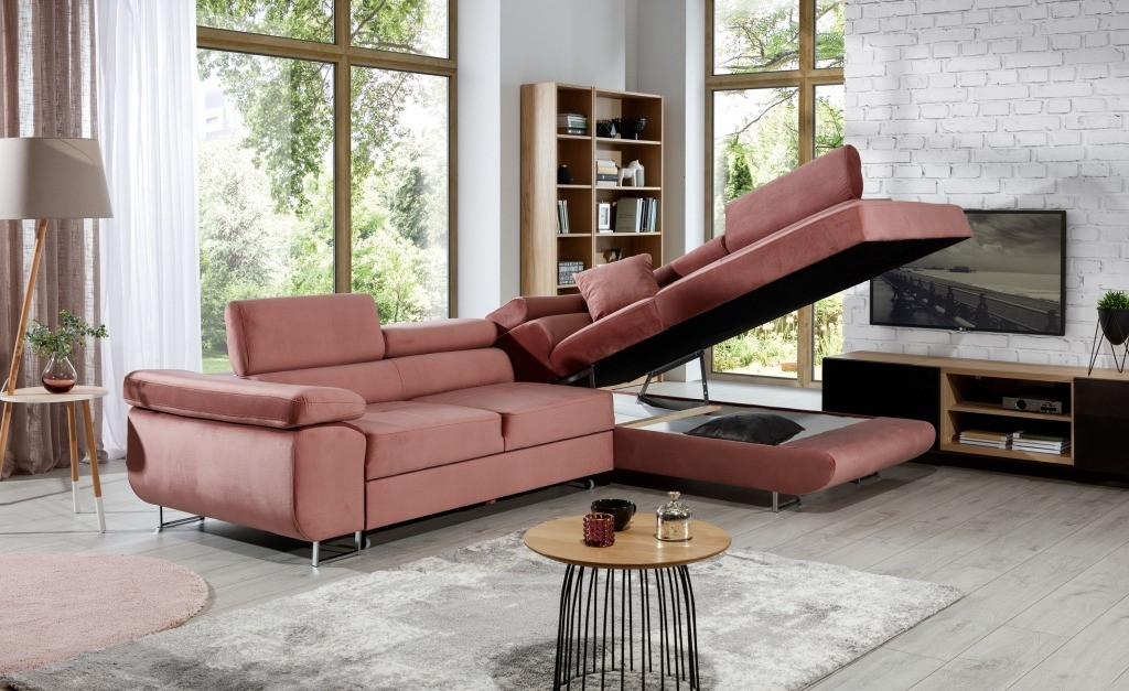Poze Coltar living extensibil Anton – L275 x l202 x h70 cm