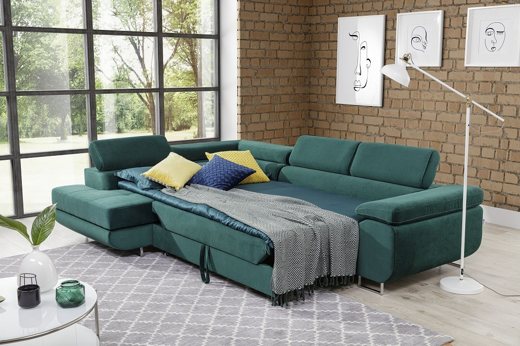 Poze Coltar living extensibil Anton – L275 x l202 x h70 cm