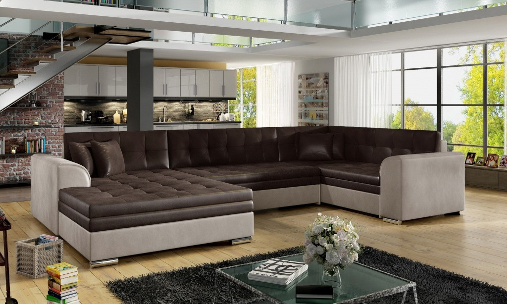 Poze Coltar living extensibil Damario – L340 x l190 x h73 cm