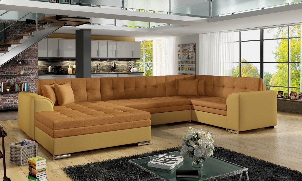 Poze Coltar living extensibil Damario – L340 x l190 x h73 cm