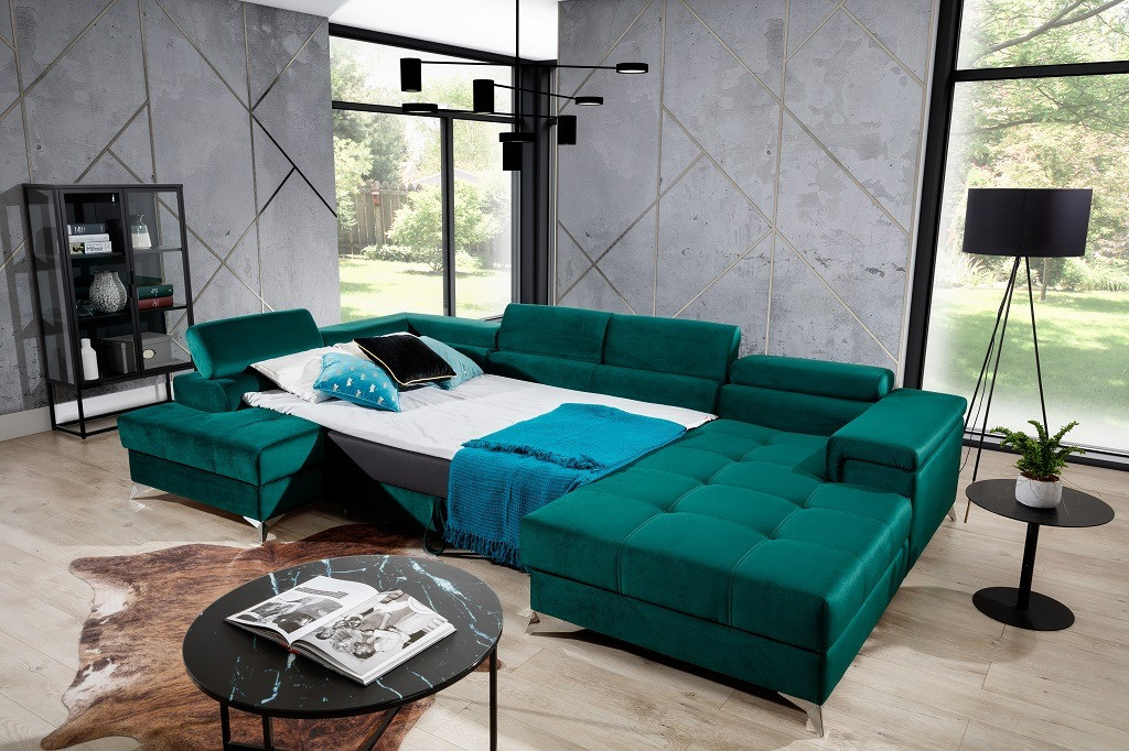Poze Coltar living extensibil Eduardo – L345 x l202 x h90 cm