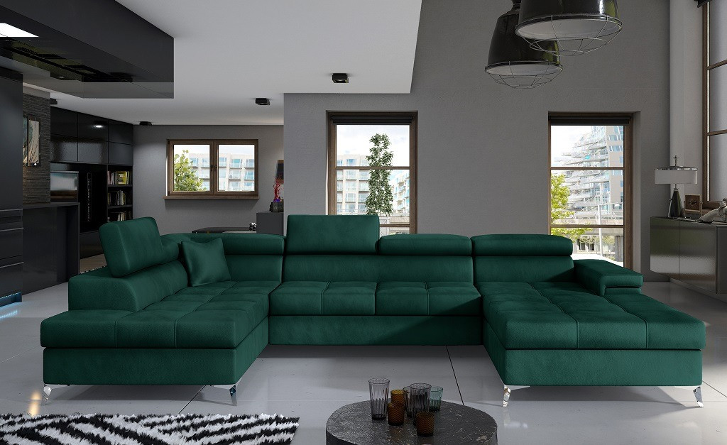 Poze Coltar living extensibil Eduardo – L345 x l202 x h90 cm