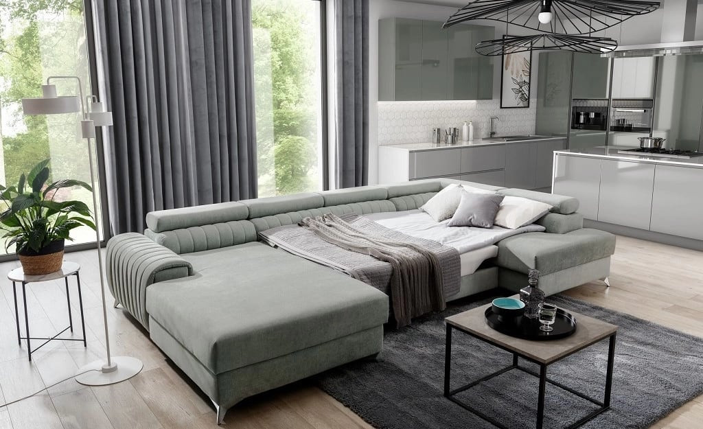 Poze Coltar living extensibil Lacante – L347 x l202 x h95