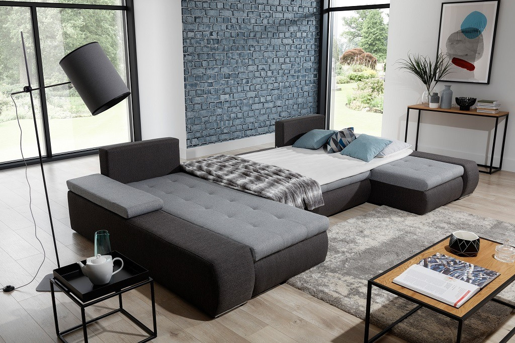 Poze Coltar living extensibil Marino – L363 x l200 x h88 cm