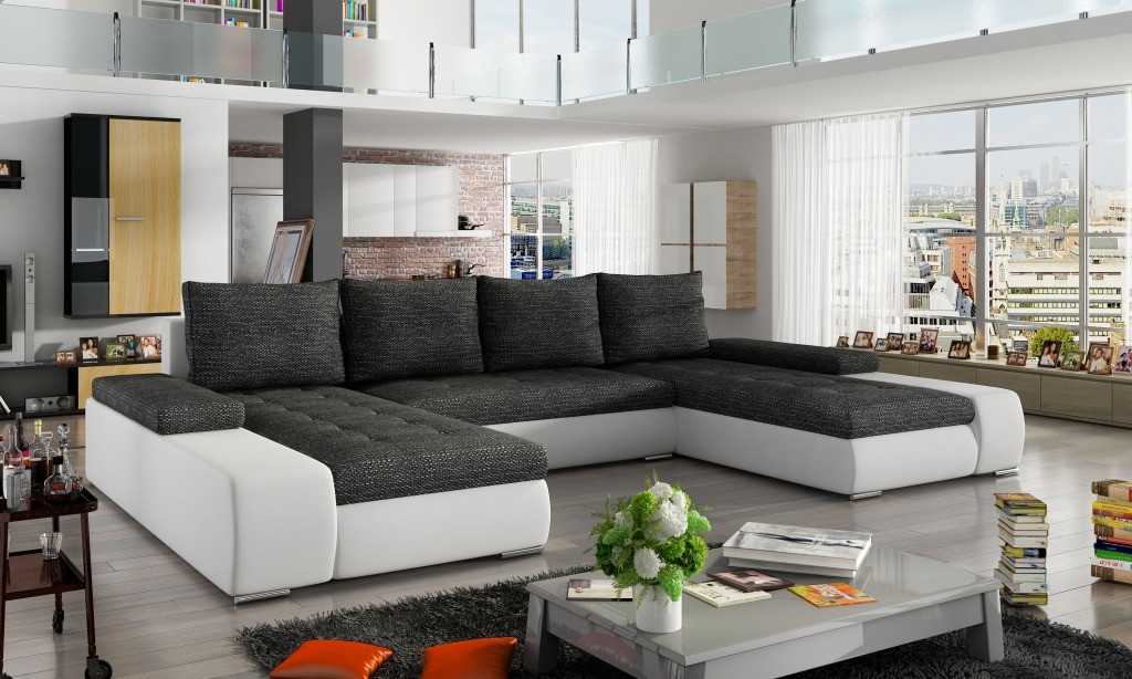 Poze Coltar living extensibil Marino – L363 x l200 x h88 cm