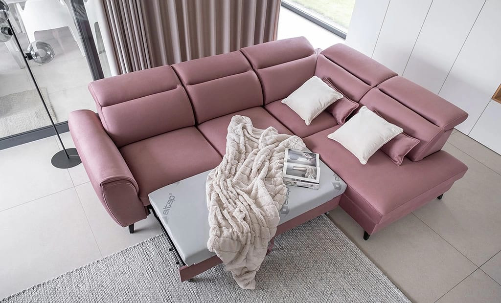 Poze Coltar living extensibil Noble - L255 x l201 x h100