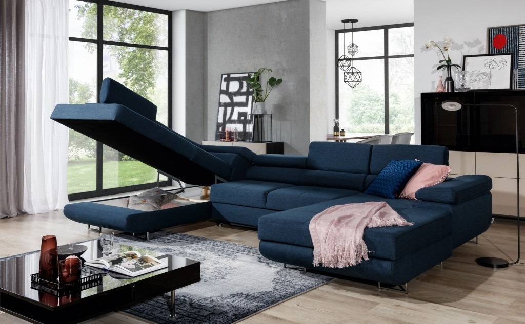 Poze Coltar living extensibil Rodrigo – L345 x l202 x h90 cm