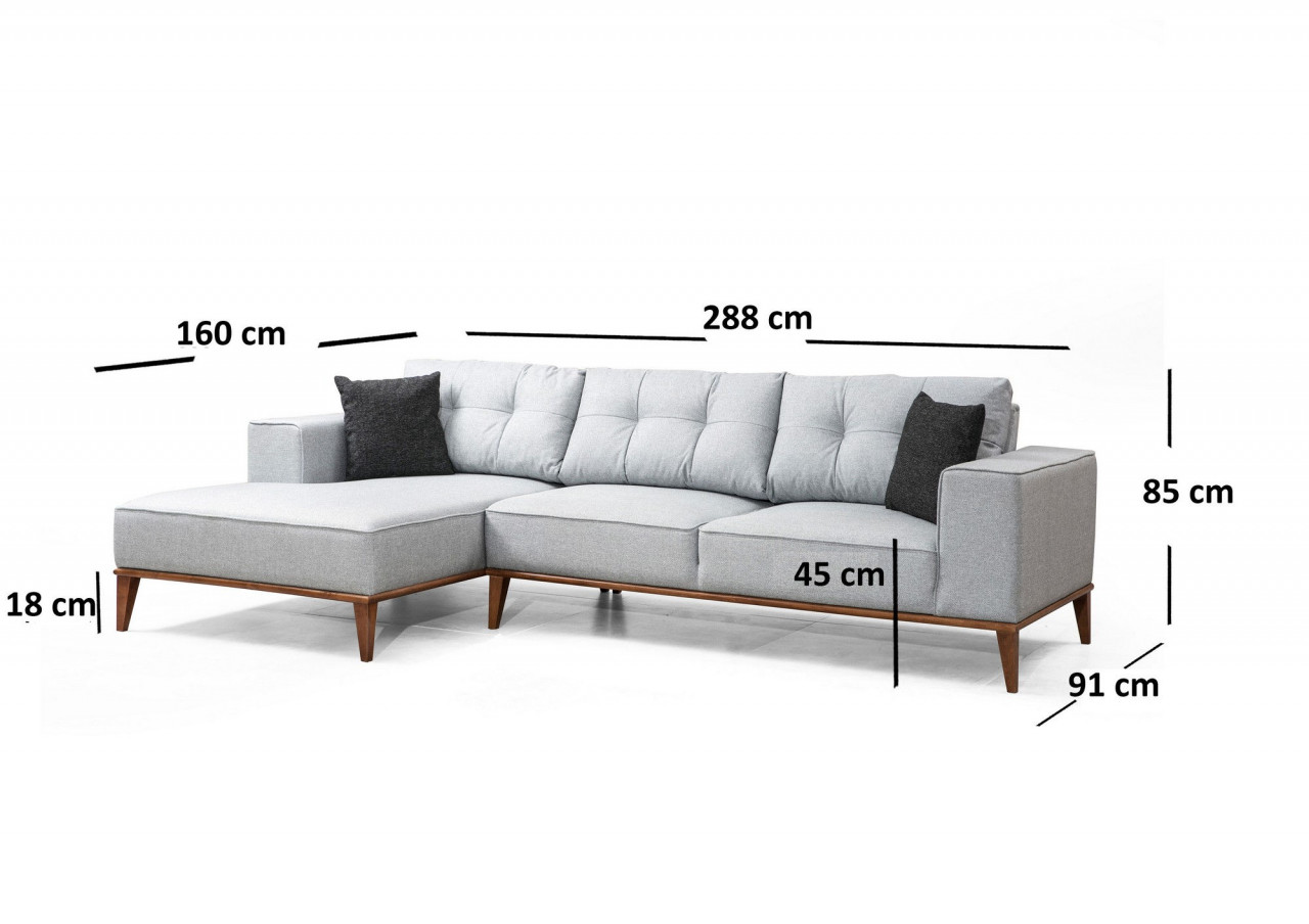 Poze Coltar Montana Corner pe stanga (Chl+3R) gri