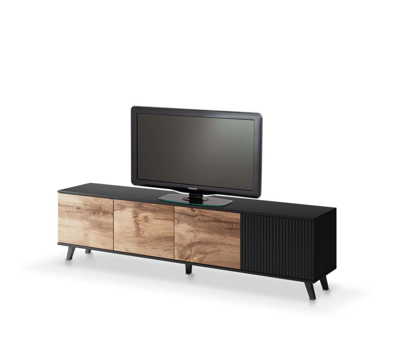Poze Comoda TV Random RTV-3 stejar wotan/negru