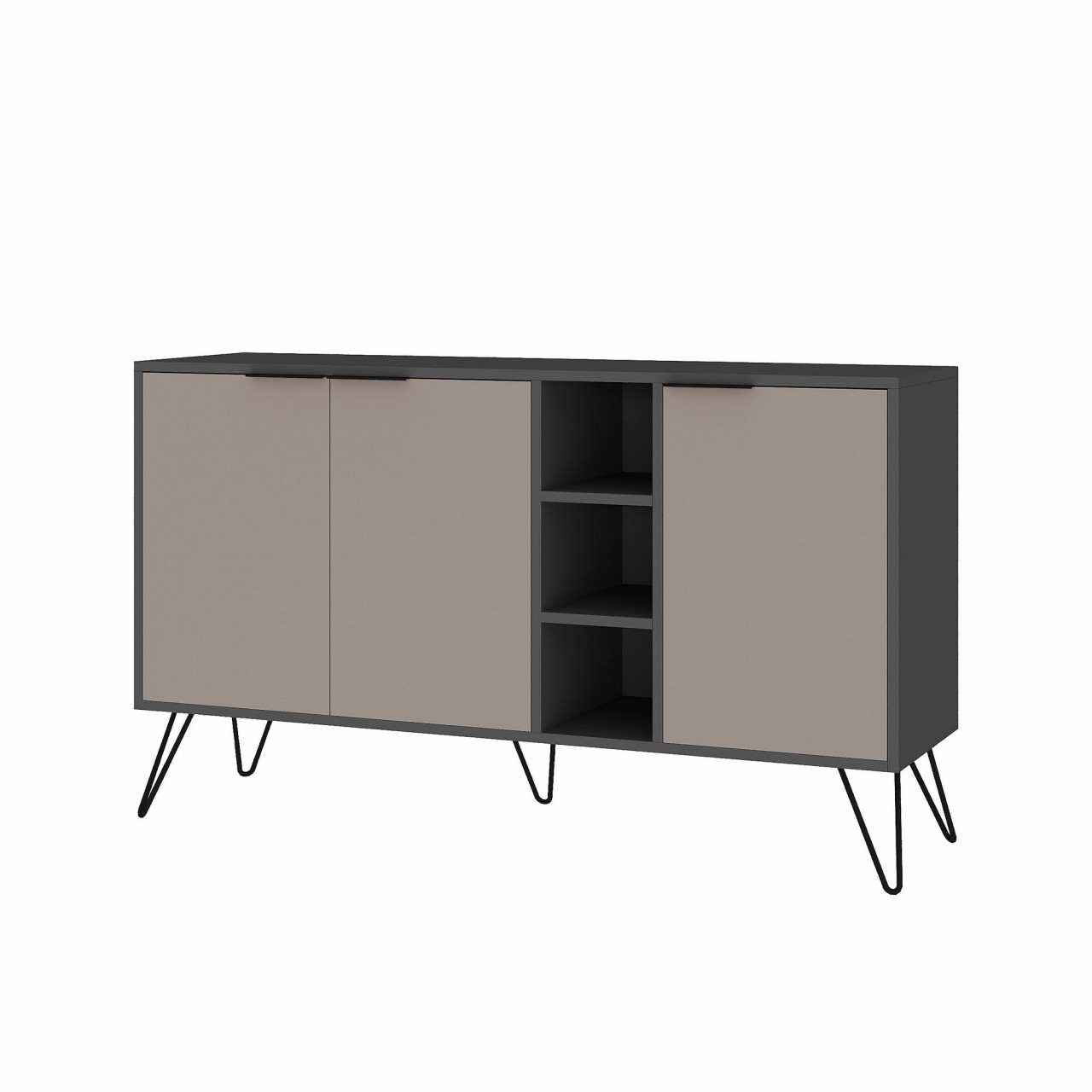 Poze Consola Clara antracit/light mocha L142 cm - H83 cm