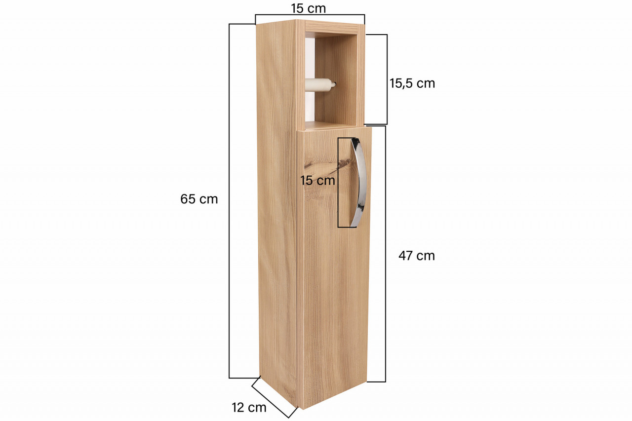 Poze Dulap MDF de baie Star stejar L15 cm - H65 cm