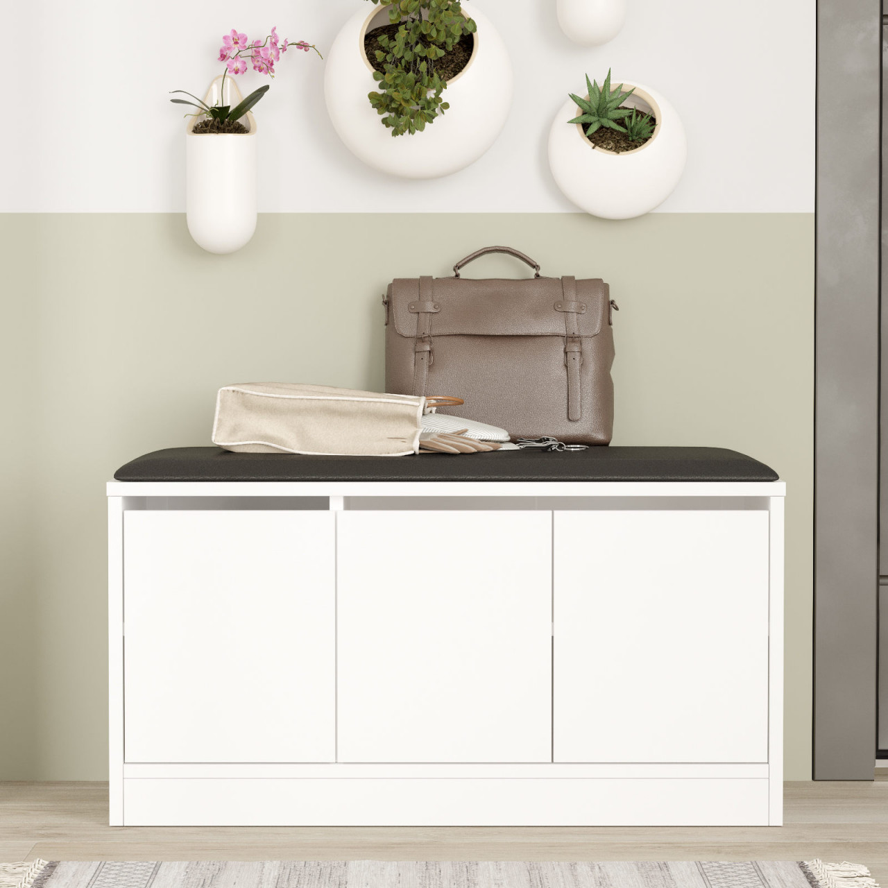 Poze Dulap MDF de incaltaminte MR2 - W alb L89,6 cm - H45,8 cm