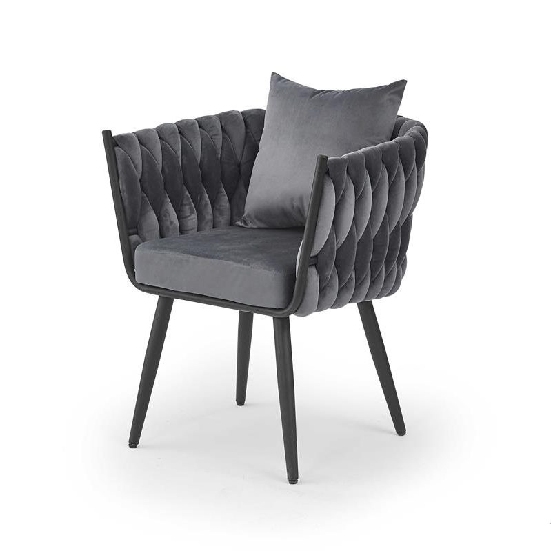 Fotoliu avatar 2 velvet gri – h77 cm