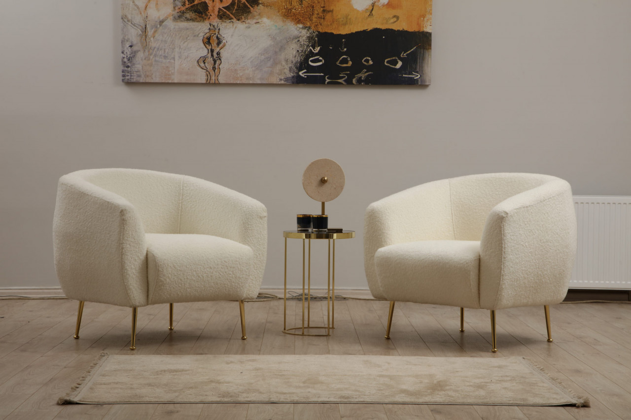 Poze Fotoliu Eses crem plusat