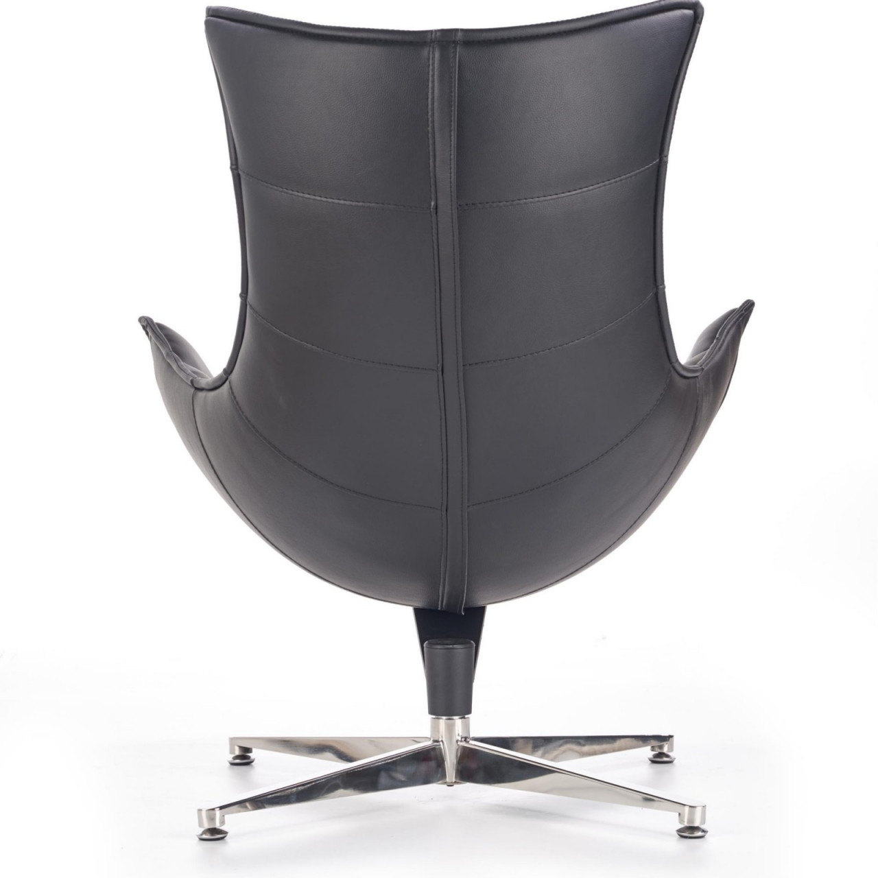 Poze Fotoliu tapitat Luxor negru - H 96 cm