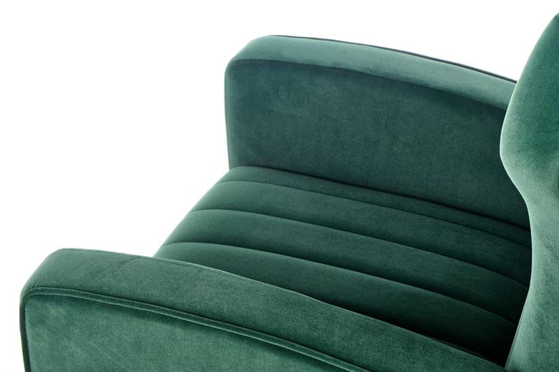 Poze Fotoliu tapitat Vario velvet verde/gold – H 100 cm