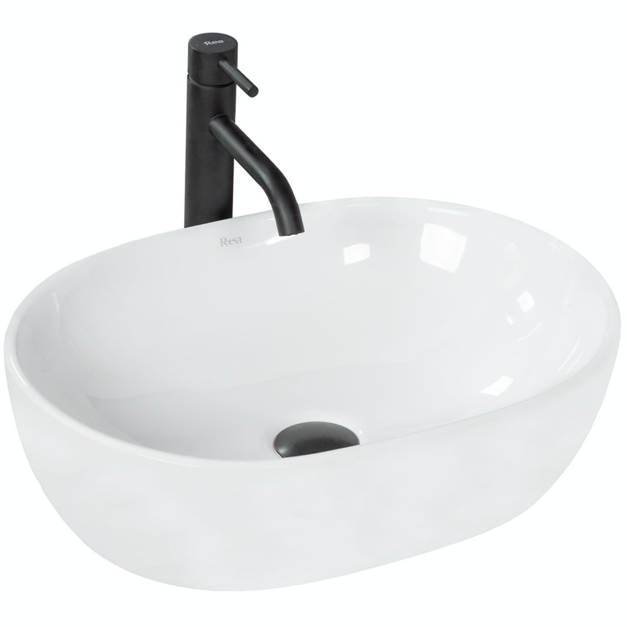 Poze Lavoar Amelia Alb ceramica sanitara - 48 cm