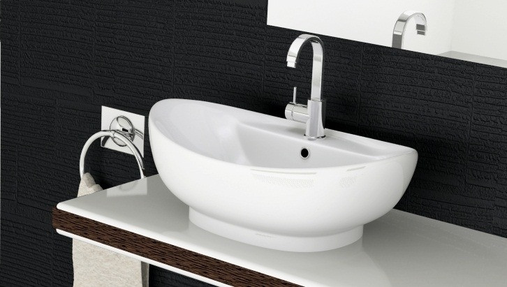 Poze Lavoar Cindy Alb ceramica sanitara - 58,5 cm