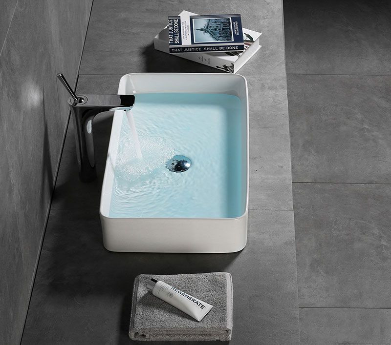 Poze Lavoar Denis ceramica sanitara alb – 61,5 cm
