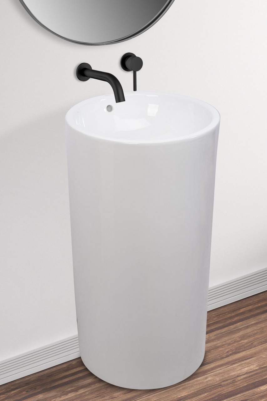 Poze Lavoar Estera freestanding alb ceramica – H81,5 cm