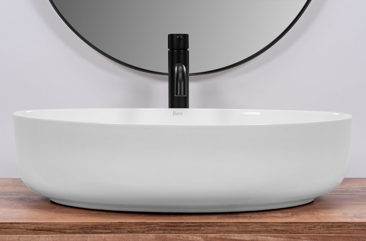 Poze Lavoar Queen Alb ceramica sanitara – 55 cm
